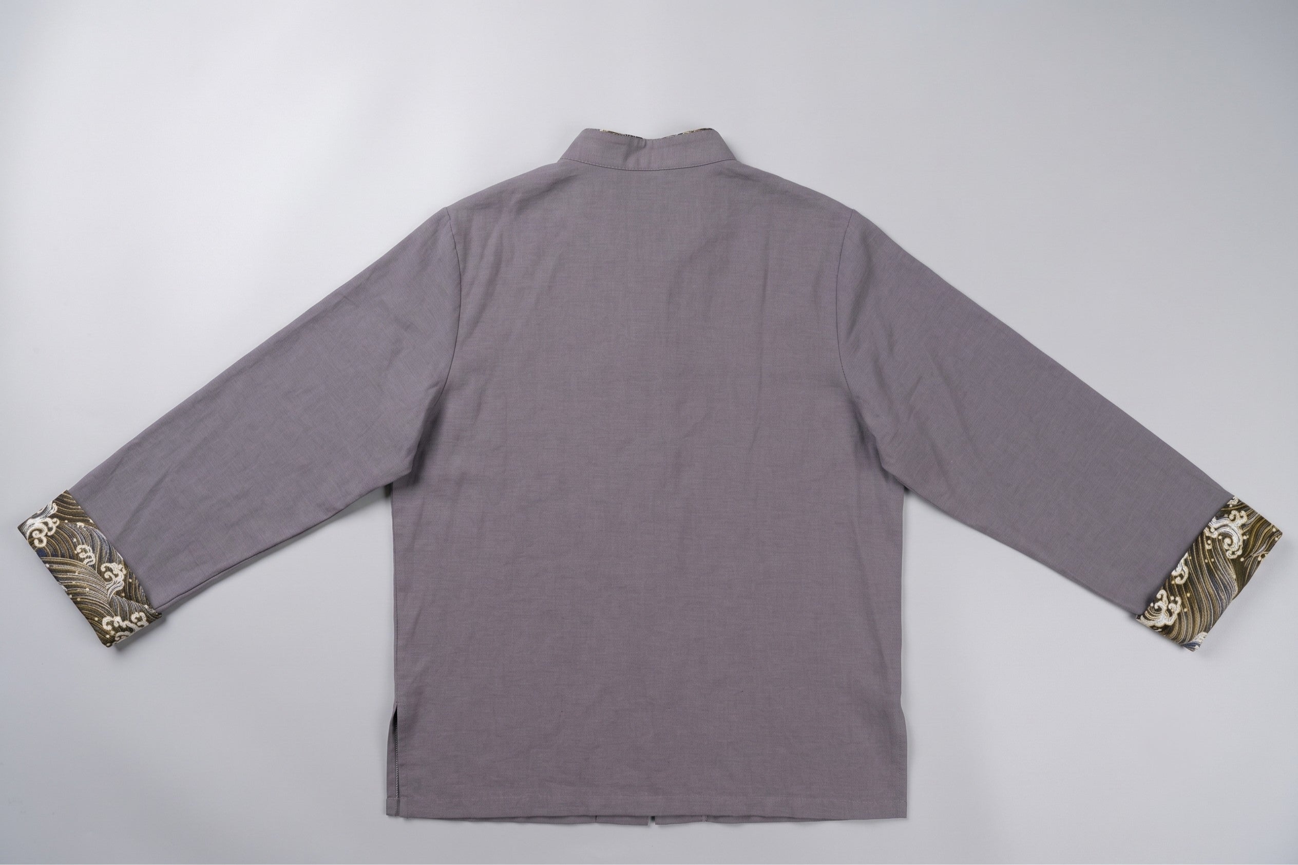 Slate Gray Rayon Tangzhuang