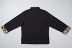 Obsidian Stripe Cotton Tangzhuang