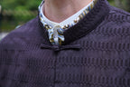 Obsidian Stripe Cotton Tangzhuang