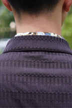 Obsidian Stripe Cotton Tangzhuang