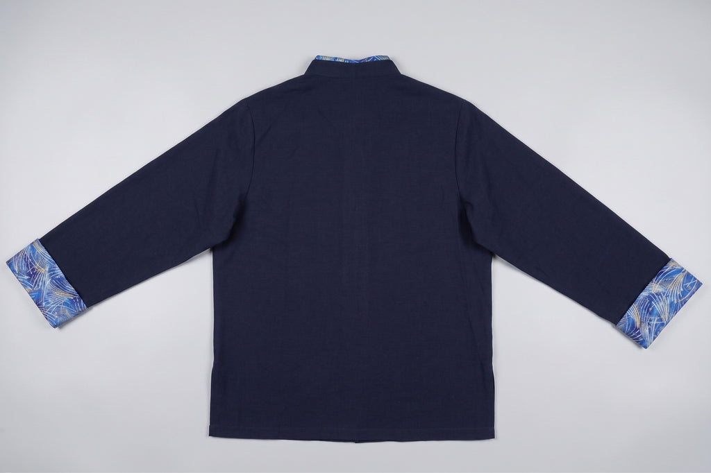 Midnight Blue Rayon Tangzhuang