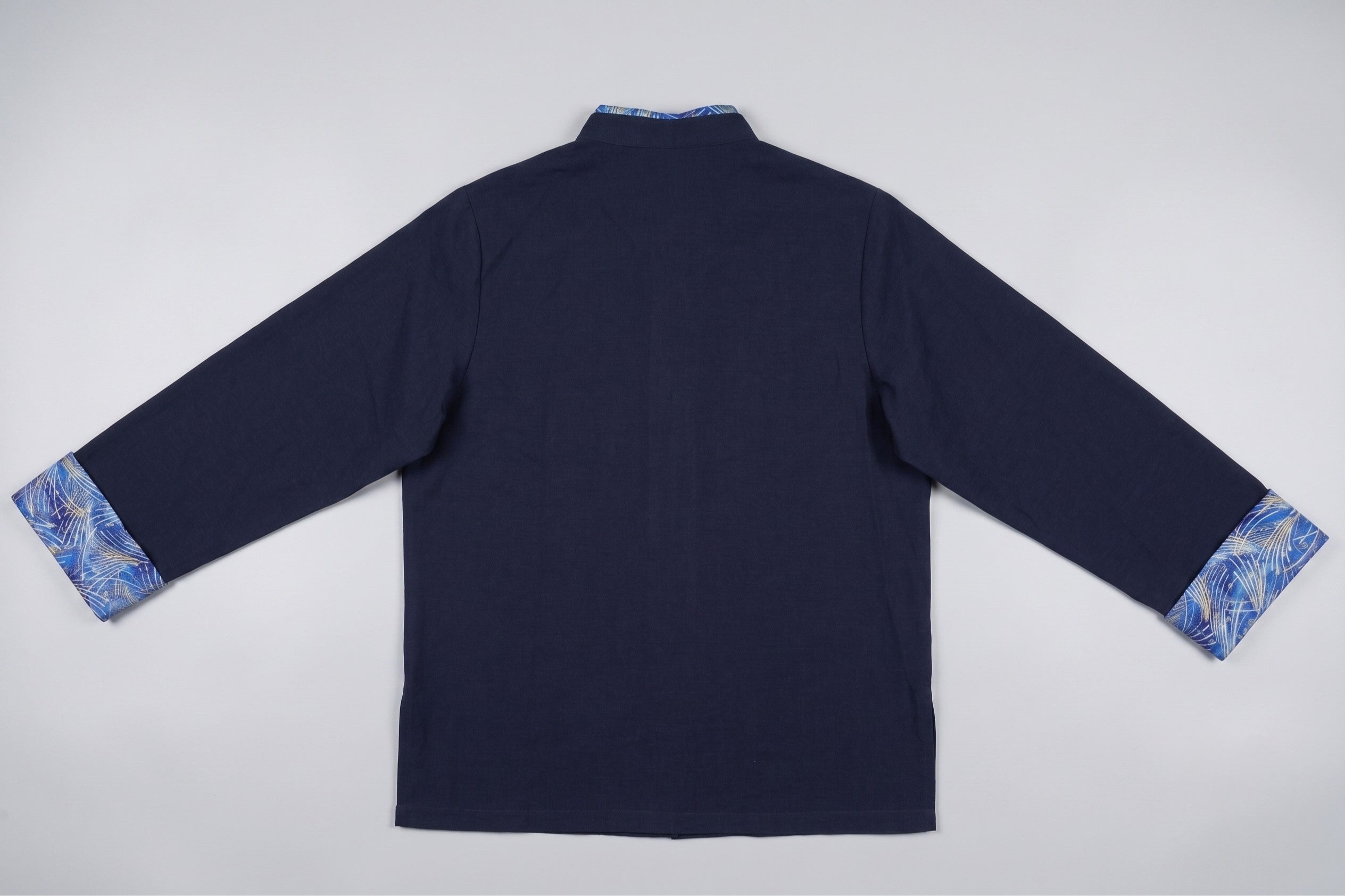 Midnight Blue Rayon Tangzhuang