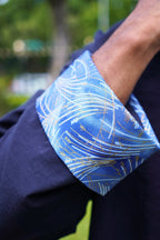 Midnight Blue Rayon Tangzhuang