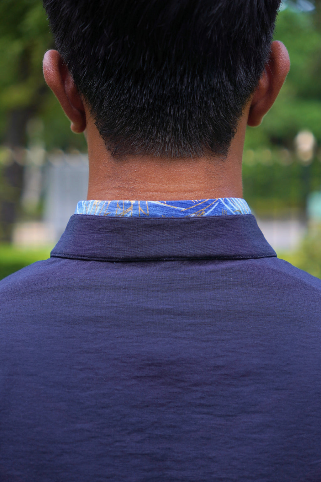 Midnight Blue Rayon Tangzhuang